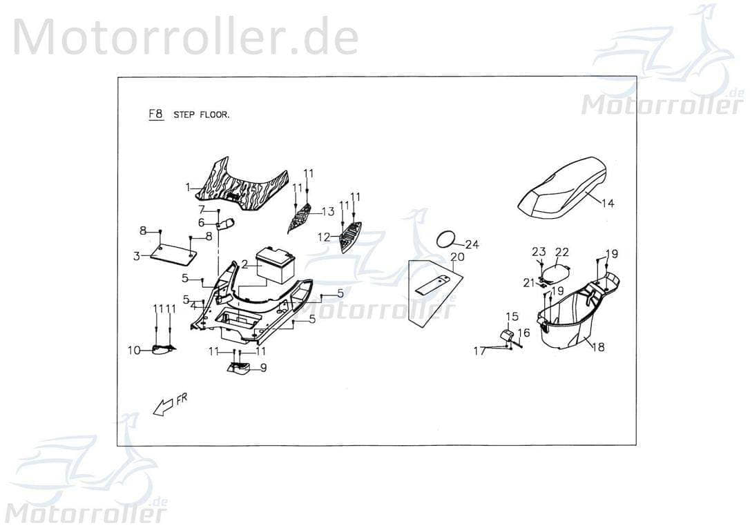 Trittplatte links vorn C1624011000