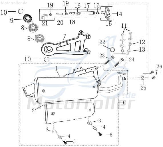 Federring 6mm verzinkt AGM Fighter 50 One Roller 50ccm 2Takt Motorroller.de Federscheibe Spannscheibe Ausgleichsscheibe Feder-Ring Zwischenscheibe