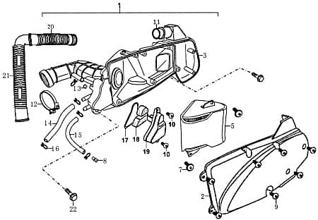 Verschlussstopfen Luftfilter 4T 139QMB 50ccm 4Takt FIG19A-8 Motorroller.de Stöpsel Verschluss-Kappe Verschluss-Stopfen Verschlussstöpsel Scooter Moped