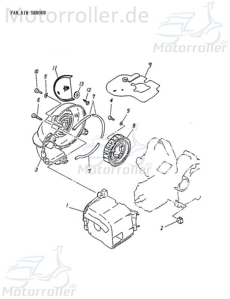 Adly Gummistopfen Zylinderverkleidung Gummikappe 50ccm 2Takt Motorroller.de Verschlussstopfen Gummi-Stopfen Pfropfen Dichtstopfen Verschluss-Stopfen