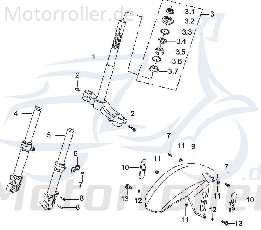 Schraube M6x12mm AGM GMX 50 Maschinenschraube GB-T6177M6 Motorroller.de Bundschraube Flanschschraube Flansch-Schraube Maschinen-Schraube Bund-Schraube