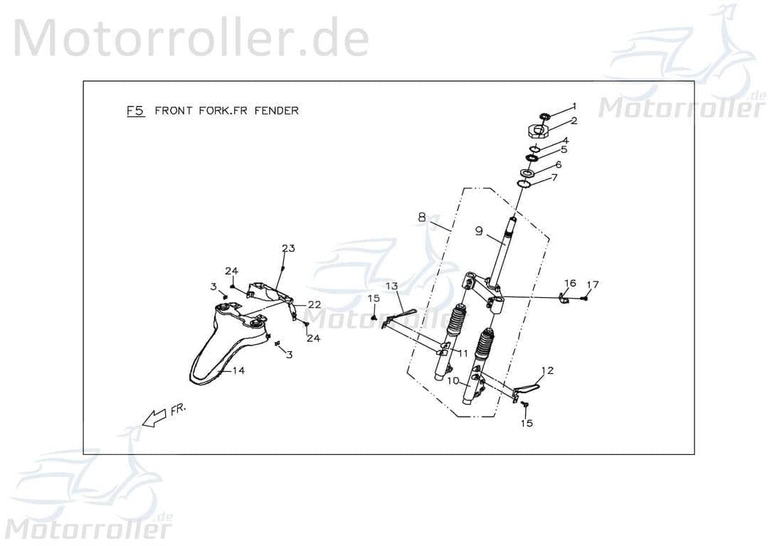 PGO Rücklichtglas T-Rex 50 Rückleuchte Roller C166F1000002 Motorroller.de Abdeckung Rückstrahler Rückleuchteneinheit Rückleuchten-Einheit Scooter