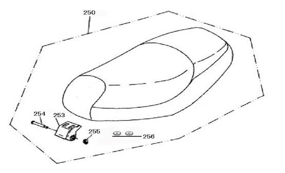 AGM GMX 460 Sport Sitzbank Sattel 50ccm 4Takt 77200-KY-9006 Motorroller.de Fahrersitz Sitz-Bank Scooter Ersatzteil Service Inpektion Direktimport