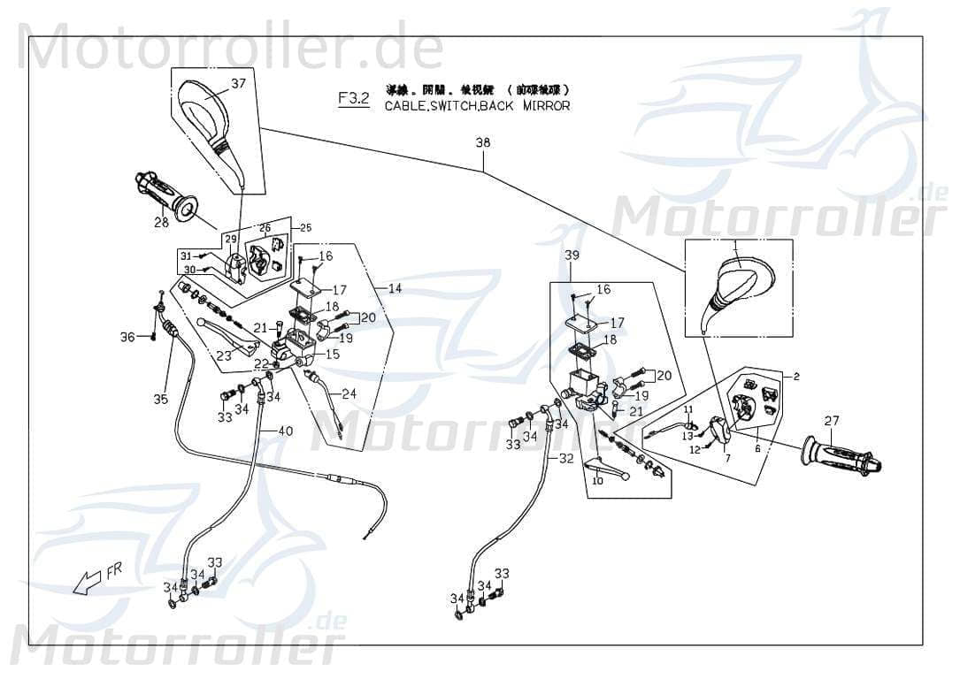 Bremslichtschalter links M25480300000
