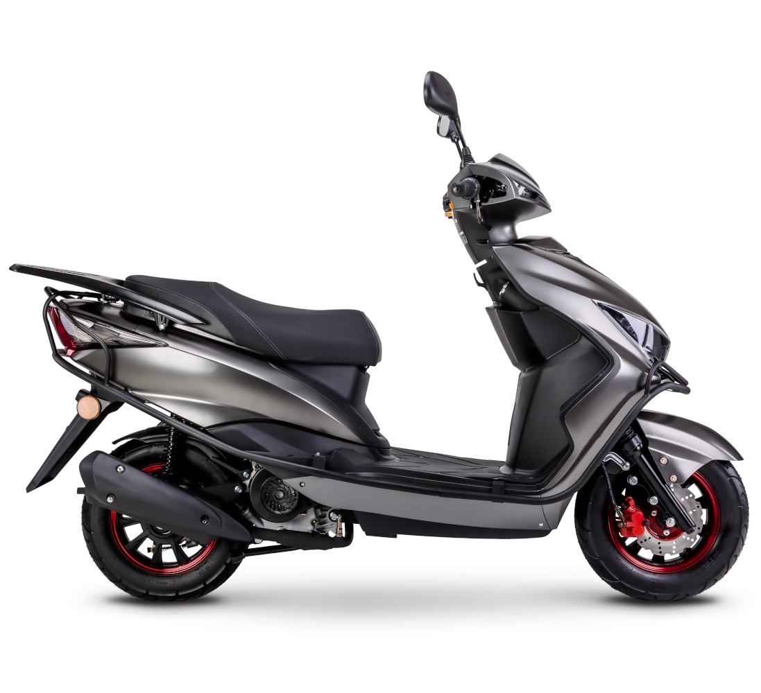 Motorroller GMX 460 Sport C-RZ silber 45 km/h Euro 5 Scooter Mokick Roller