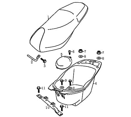 Wartungsdeckel Inspekiotnsdeckel Helmfach Rex Monaco 50 Roller 705356 Motorroller.de Scooter Jonway Monza 50 Race Urban Ersatzteil Service