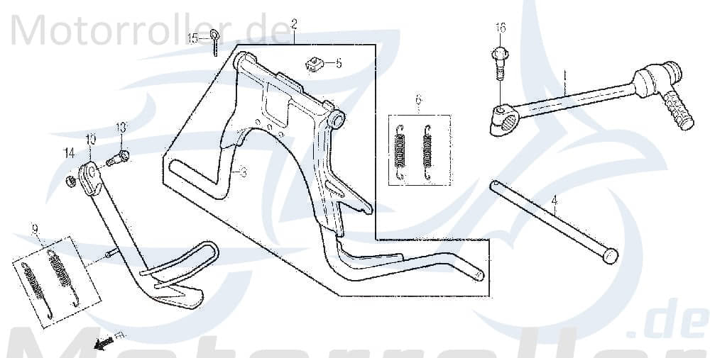 Splint 2,5 x 20 GAF19 Hauptständer DAE-S4201-25200