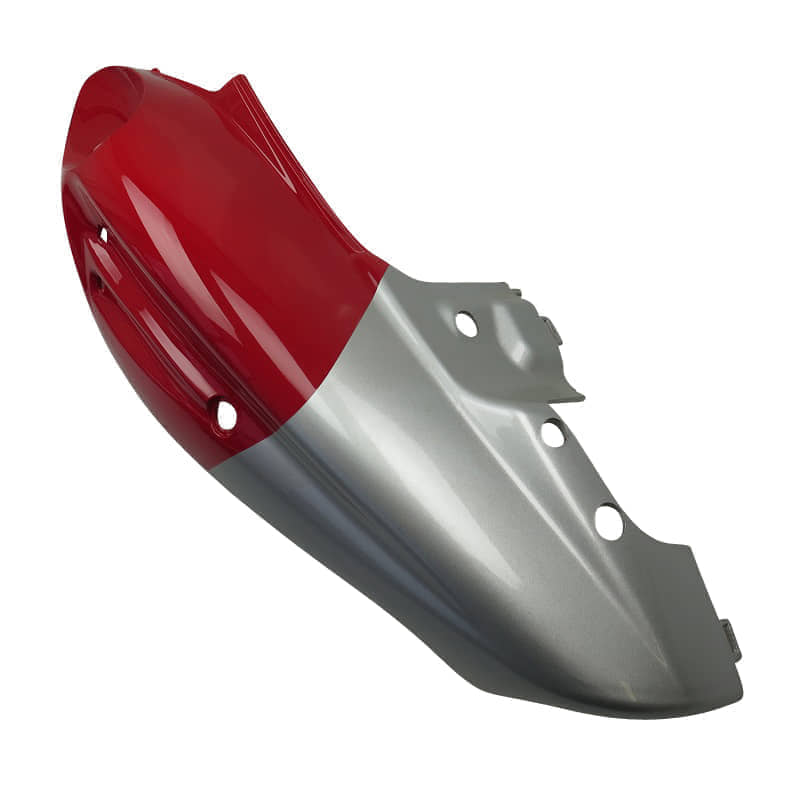 Heckverkleidung links silber-rot YY50QT-28 YYB950QT-2-16001-SI-R