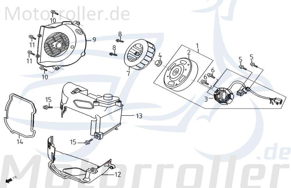 Zündung E0801 für 50ccm 4Takt von PGO