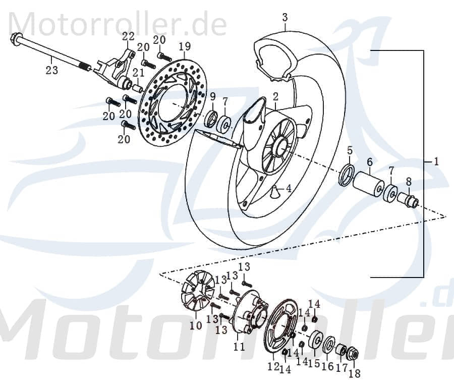 Kreidler STREET 125 DD Ventil Valve 125ccm 4Takt FIG.C28-4 Motorroller.de Lufteinlass Luftventil 125ccm-4Takt Scooter Ersatzteil Service Inpektion
