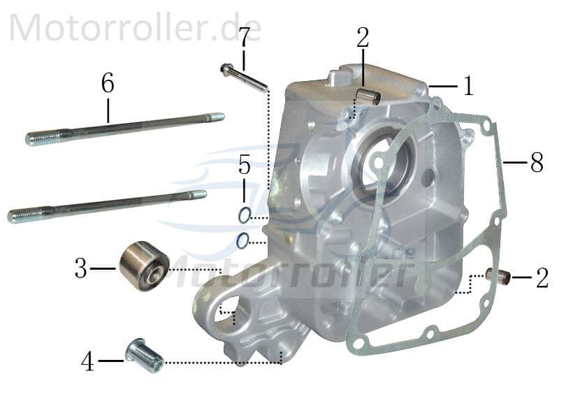 Distanzhülse Getriebe 6x8x14mm Passhülse 125ccm 50ccm 4Takt Motorroller.de Distanz-Hülse Distanzbuchse Passbuchse Abstandshülse Abstandsbuchse Scooter
