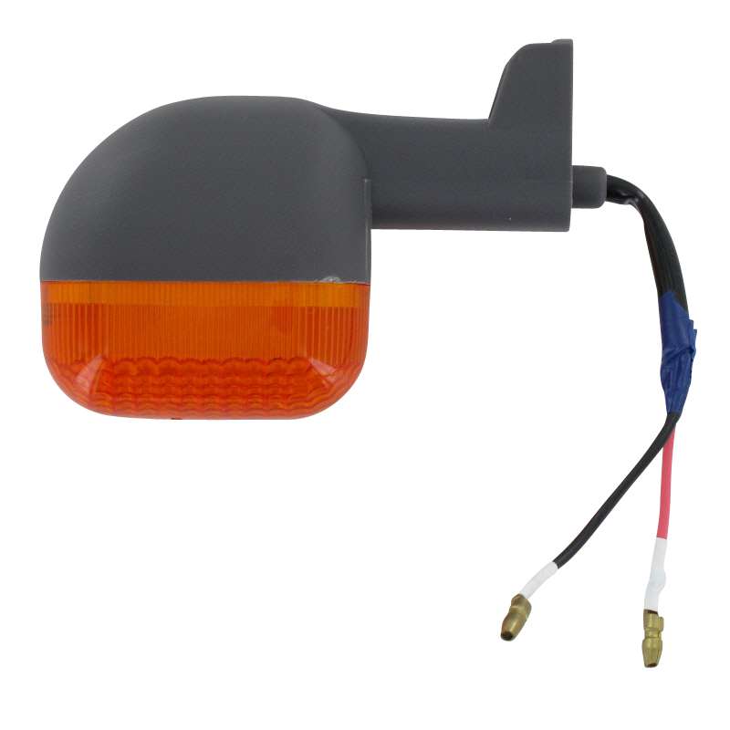 PGO Blinker links hinten E13 T-Rex 50 Blinklicht 50ccm 2Takt Motorroller.de orange, Gehäuse dunkelgrau Signalleuchte Blinkleuchte Blinkleuchten Winker