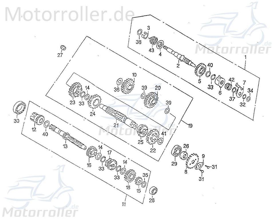 SMC Quad 170 Simmering 20x34x7mm ATV 170ccm 4Takt 93110-20347 Motorroller.de Wellendichtring Abdichtring Dichtringe Radialdichtring Öldichtring UTV