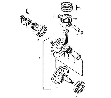 Kolbenbolzen 89108 für 125ccm 2Takt