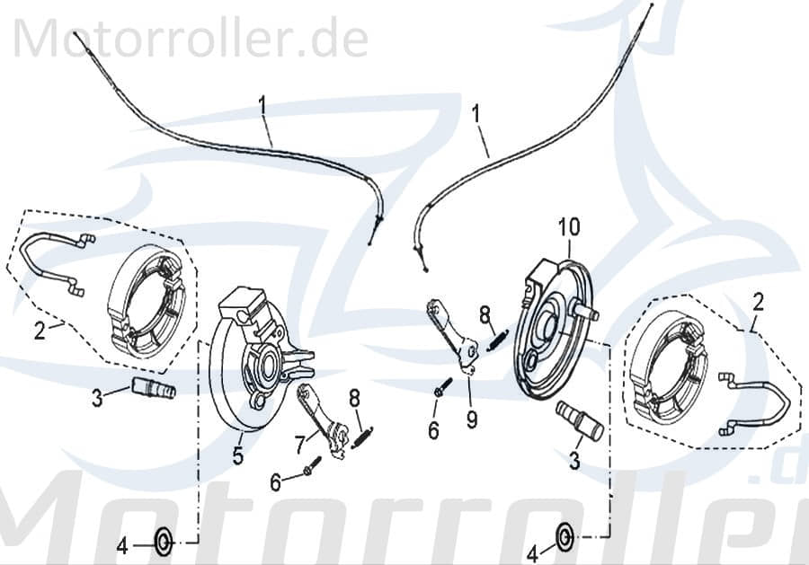 Bremsarm vorne links 45410-131-000 K45410-131-000