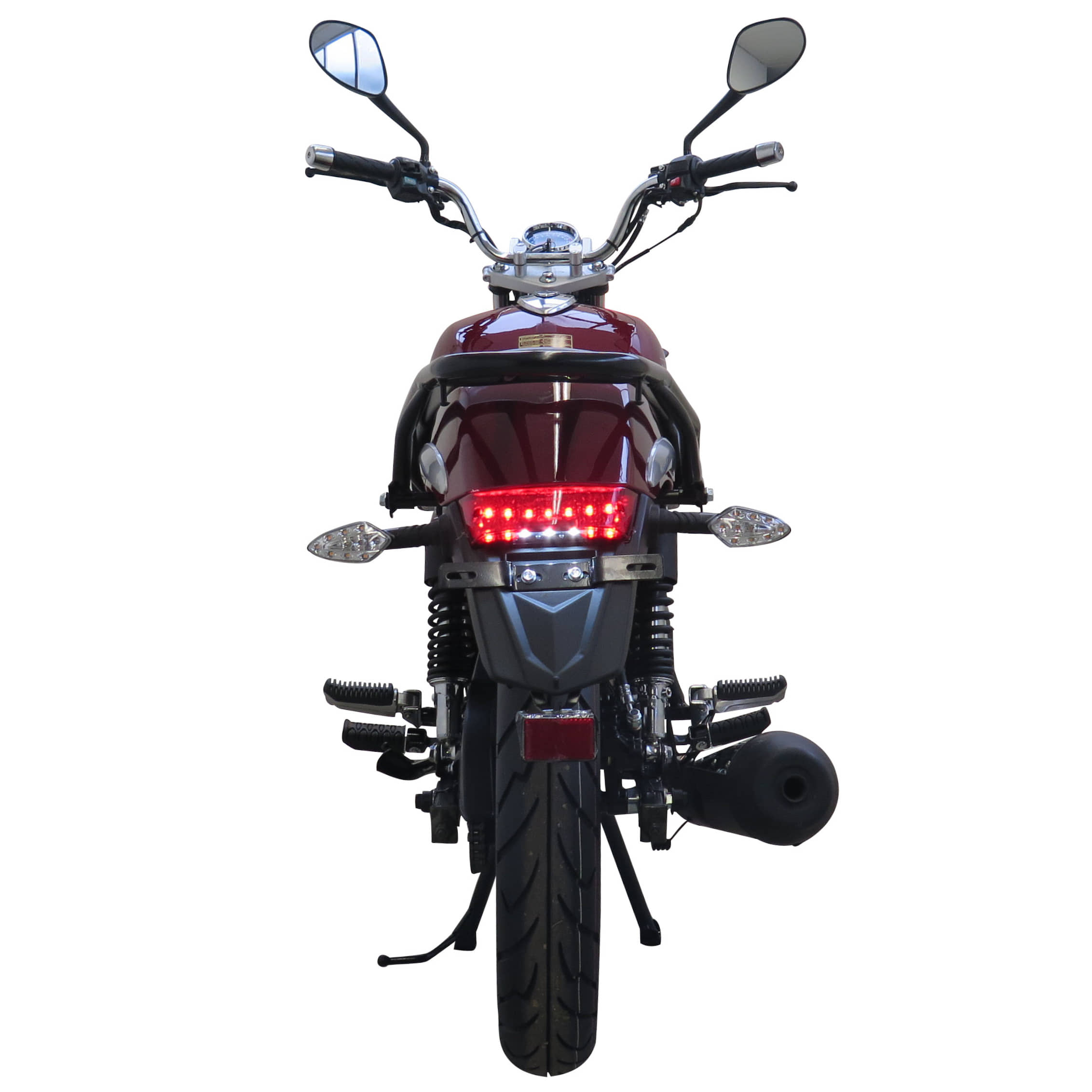 Motorrad Fighter 125 C-S rot 90 km/h Euro 5+ Schaltmoped Chopper 125ccm 4 Takt Leichtkraftrad Krad Kraftrad