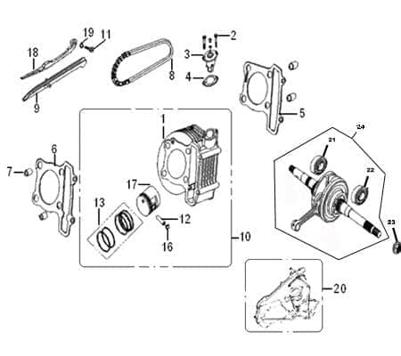 Steuerkettenspanner Spannvorrichtung 740252