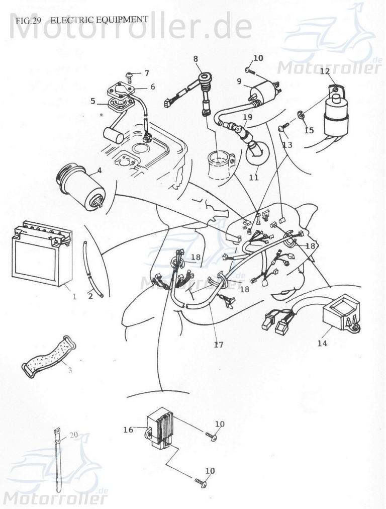 Adly Scoody 50 CDI Zündbox Roller 50ccm 2Takt 30410-SA5-RZ00 Motorroller.de Steuergerät CDI-Einheit Blackbox Zündeinheit 1E40QMB Scooter Ersatzteil