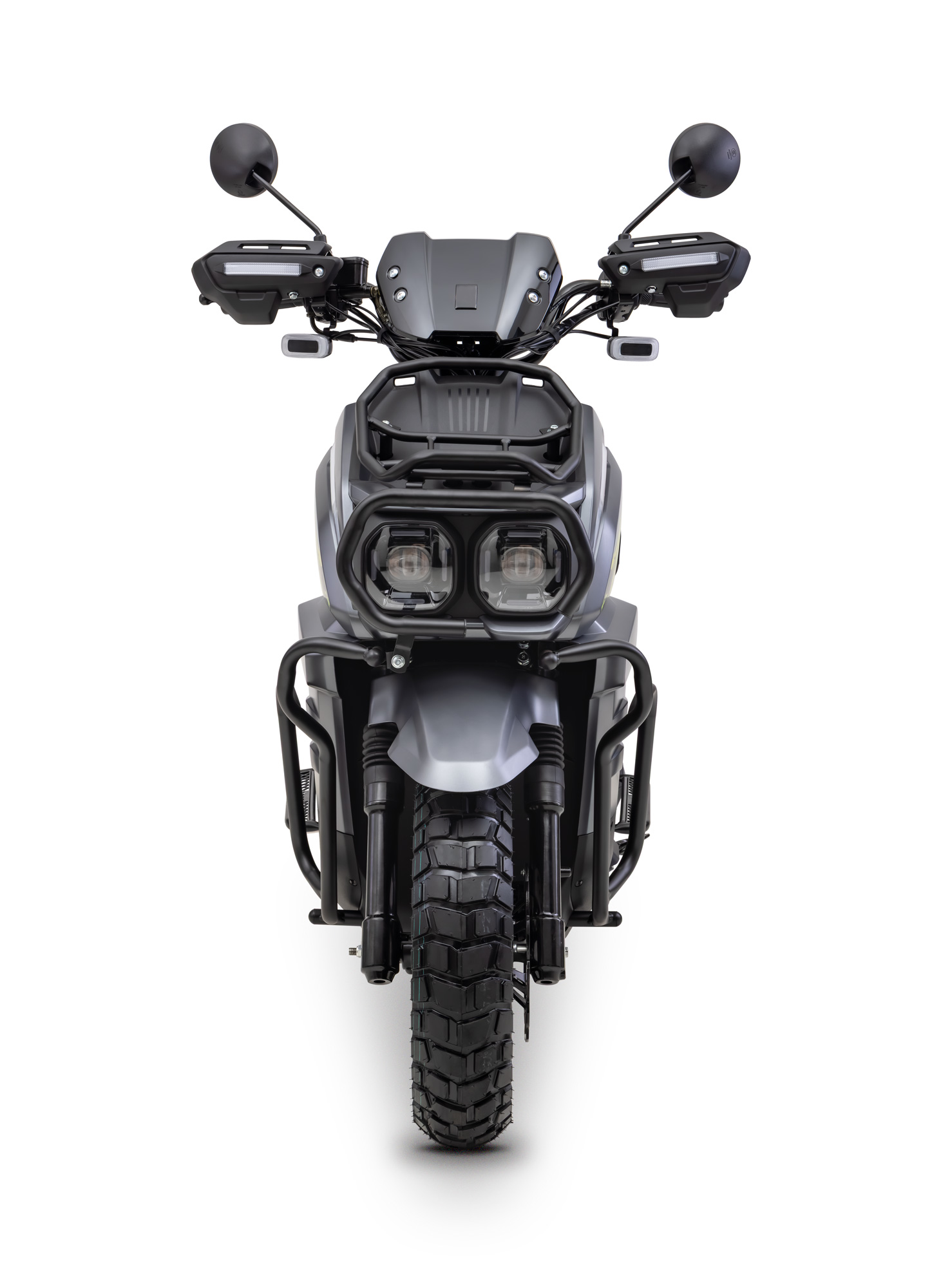 Motorroller Fighter 125 RT grau 85 km/h Euro 5+ Scooter Mokick Roller