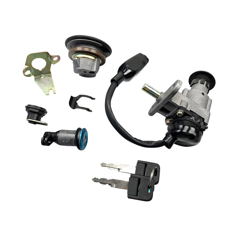 Schlosssatz neue Version AGM Fighter 50 One 50ccm 2Takt Motorroller.de Tankverschluss Tank-Verschluss Tank-Deckel Schloss-Set Zünd-Schloss 50ccm-2Takt