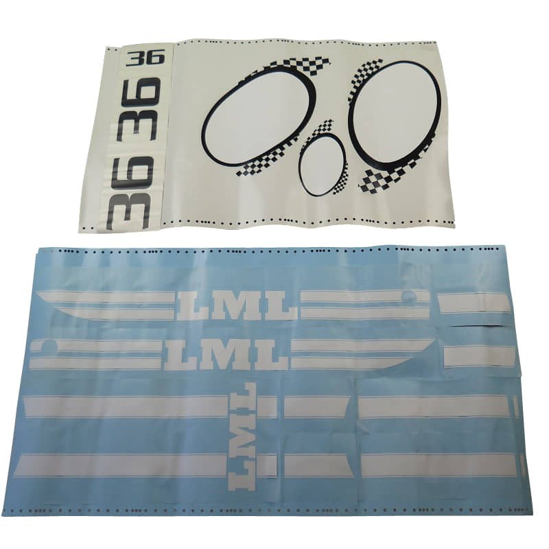 Kreidler STAR Deluxe 4S 125 Dekorsatz 125ccm 4Takt 721190 Motorroller.de Aufkleber Sticker Aufkleber-Set Deko-Set Aufklebersatz Dekoraufkleber Kit LML