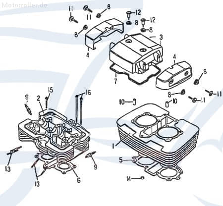 Sechskantschraube Rex Quad 150 Befestigung ATV 150ccm 4Takt Motorroller.de Halter Halterung Flachkopfschraube Sechskant-Schraube Bundschraube UTV