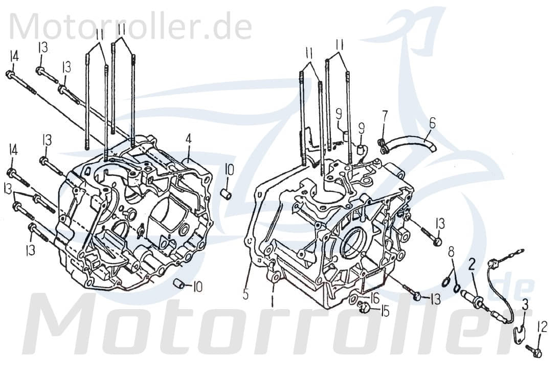 SMC Gewindebolzen M8x215mm Barossa Cheetah 250 250ccm 4Takt Motorroller.de Gewindestange Gewinde-Stange Stehbolzen Stiftschraube Gewindestab Quad ATV