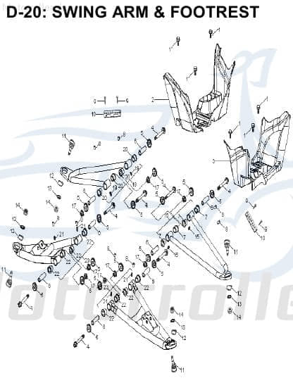 Aeon Cobra 320 Bundmutter Quad ATV 50ccm 2Takt 90351-10000-C Motorroller.de Sechskantmutter Flanschmutter Sechskant-Mutter Flansch-Mutter Bund-Mutter