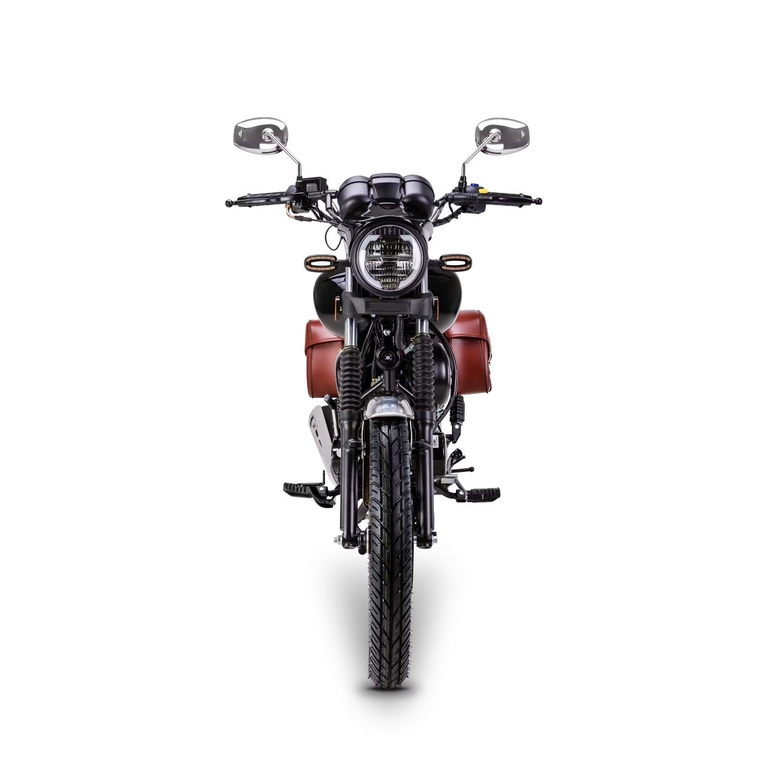 Motorrad Fighter 50 S-RS schwarz 45 km/h Euro 5 Schaltmoped Mokick