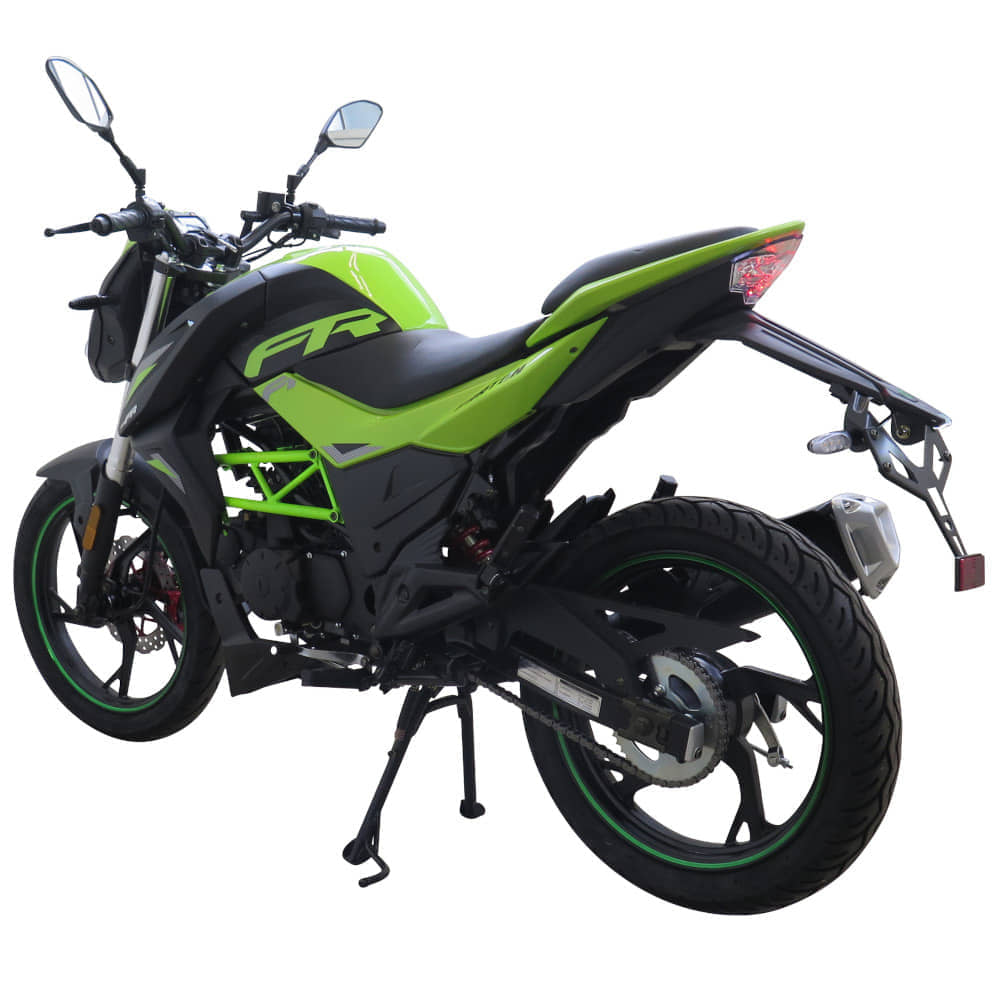 Motorrad Fighter 50 FR-S grün 45 km/h Euro 5 Schaltmoped Mokick 50ccm 4 Takt Kleinkraftrad Krad