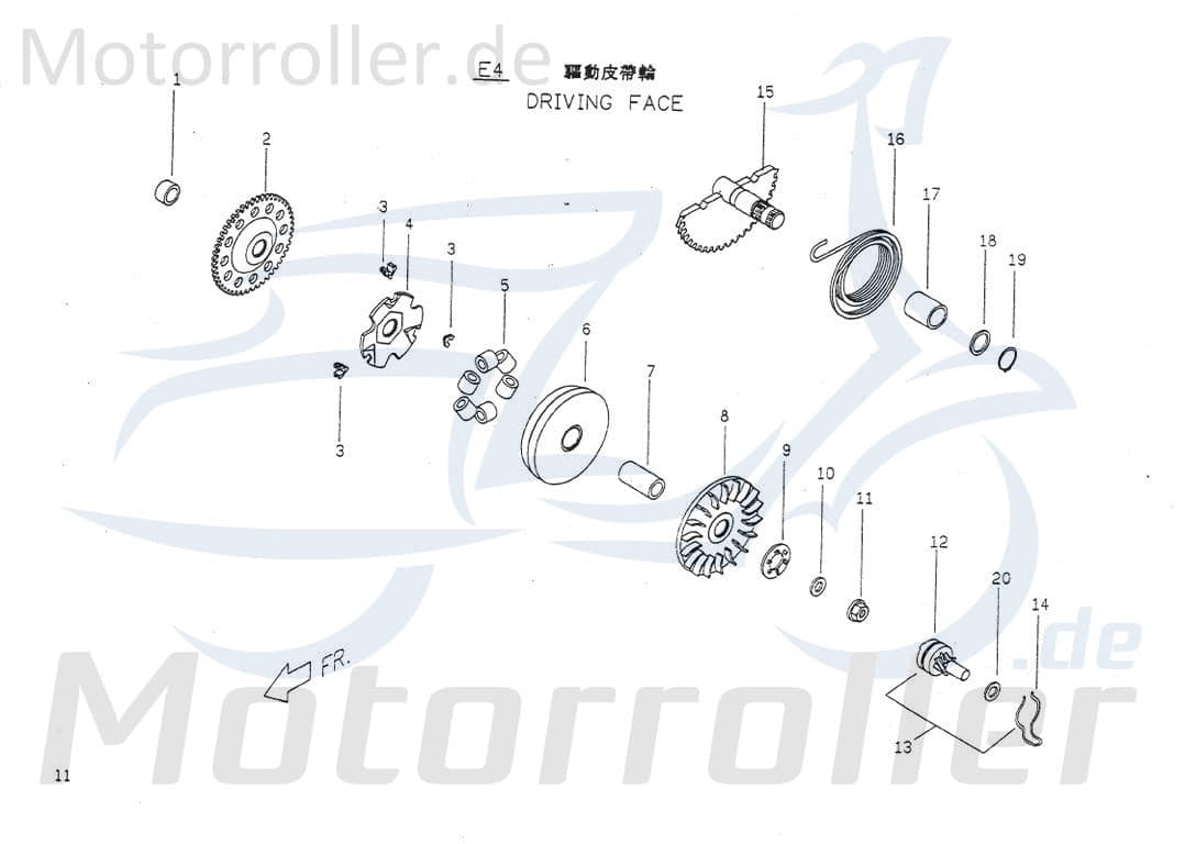 Anlasserrad Ritzel P1242200000