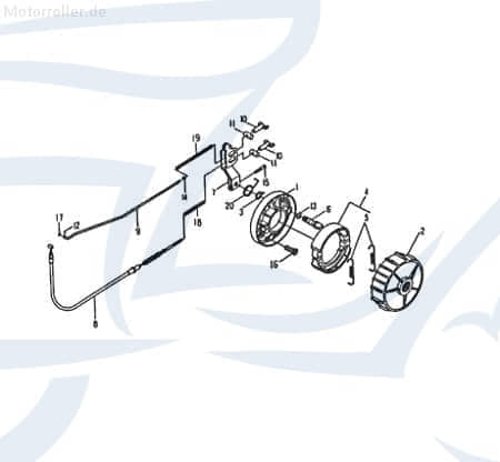 Rex Quad 50 Druckfeder Bremszug ATV 50ccm 2Takt 99684 Motorroller.de Spiralfeder Druck-Feder Spiral-Feder Springfeder Kompressionsfeder SMC UTV