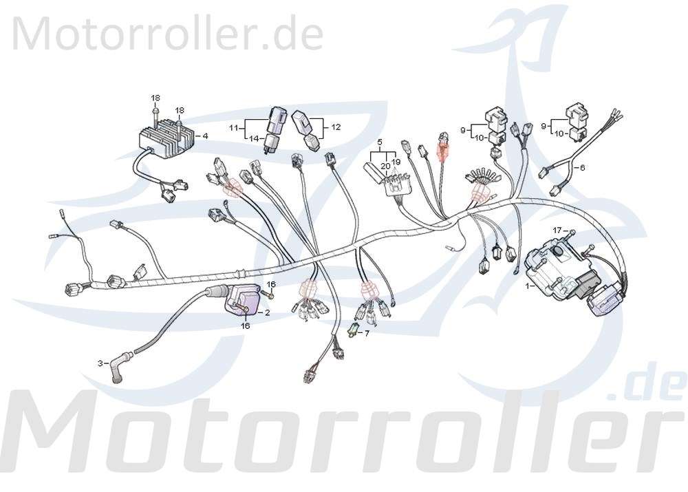 Relais 12V 20A mit Schutzhülle Daelim S300 300ccm 4Takt Motorroller.de Schaltrelais 50ccm-2Takt Scooter Cordi SE 50 Ersatzteil Service Inpektion
