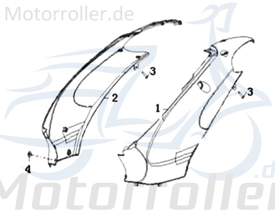 SMC Blechschraube 4.8x16mm Keeway Arn 125 Roller B05004801605 Motorroller.de Kreuzschlitzschraube Kreuzschraube Blech-Schraube Treibschraube Scooter