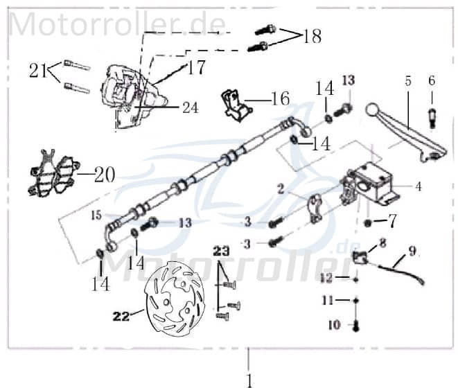 Bremssattel-Halter Doppelkolben 700932