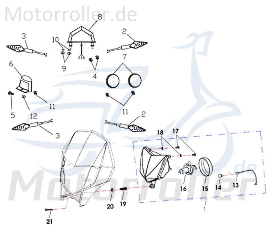 Glühlampe 730688 für Rex Supermoto-125-Dd-125Ccm-4Takt