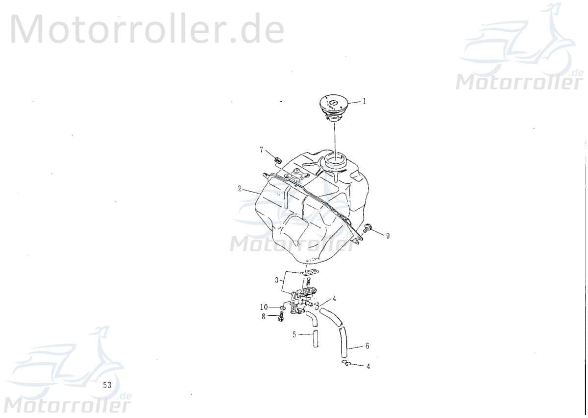 Unterdruckschlauch 4x7x470mm 79815