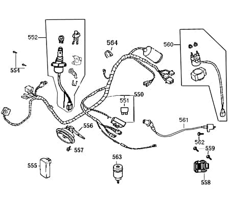 ZNEN Zündspule ZNEN Flory Classic 50 Zündung 3051A-DGW-9000 Motorroller.de Zündkabel Zündmodul Kerzenstecker Zünd-Kabel Zünd-Spule Kerzen-Stecker