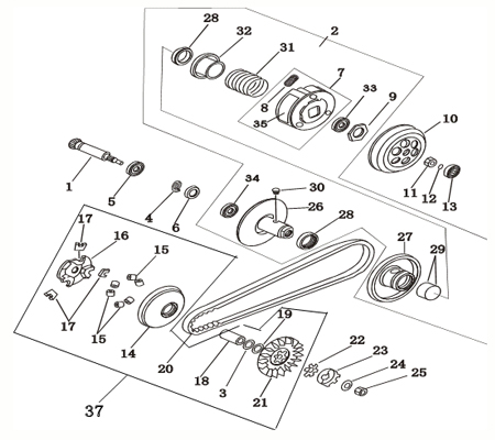 Nockenplatte InnenDurchmesser 16mm AGM Roller 50ccm 2Takt Motorroller.de Nockenscheibe Reglerplatte Nockenscheibensteuerung 1E40QMB Scooter Ersatzteil