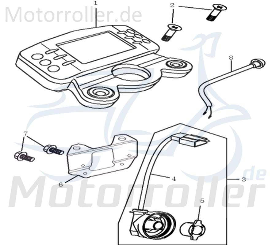 SMC Schraube Kreidler DICE SM 50 LC Motorrad 212-05Y2-001 Motorroller.de Bundschraube Maschinenschraube Flanschschraube Flansch-Schraube Bund-Schraube