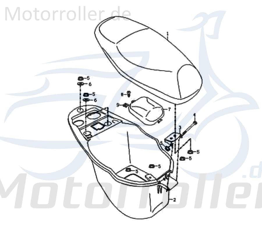 Feder Kreidler Florett 125E Dämpfung Ausgleichsfeder FIG23-6 Motorroller.de Schwingungsdämpfer Abfederung Masseausgleich 50ccm-4Takt Motorrad Service