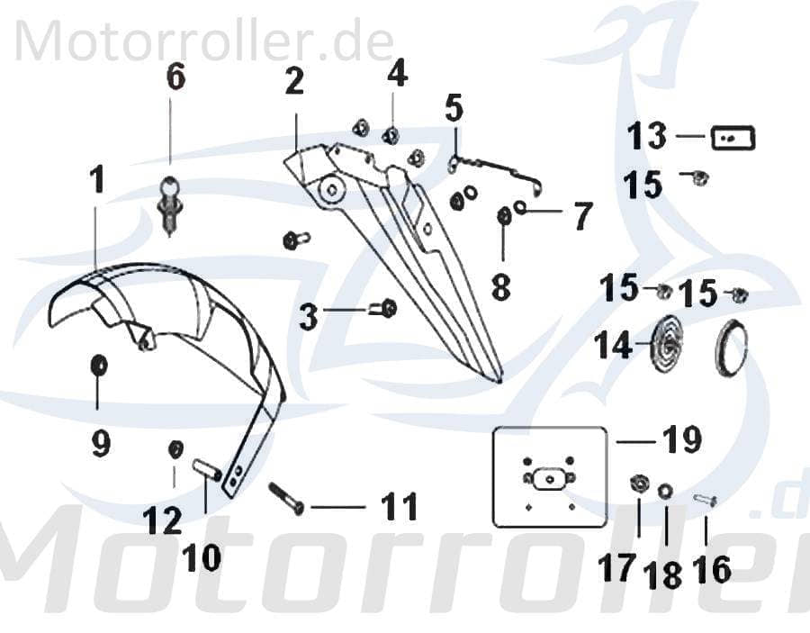 SMC Schraube M6x20mm Exploroer Defender EVO Quad B13060602005 Motorroller.de Bundschraube Maschinenschraube Flanschschraube Flansch-Schraube ATV