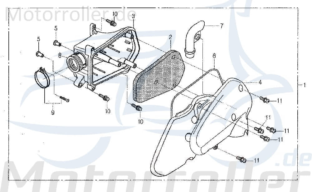 Einsatz Luftfilter SJ Luft-Filter DAE-17205-SE1-0000
