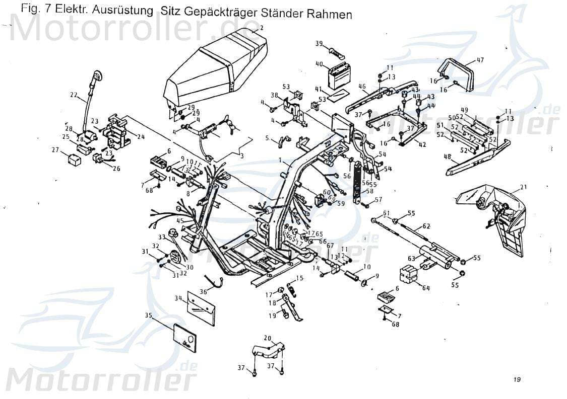PGO Kabelbaum Star 50 Kabelsatz Stromverteiler 50ccm 2Takt Motorroller.de Strom-Verteiler Kabel-Set Kabelbündel Kabel-SatzKabelbaumverteiler Scooter
