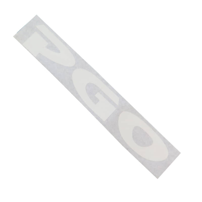 PGO Aufkleber Silber Sticker Dekor G-Max C1601570000 Motorroller.de Schriftzug Emblem Dekor-Aufkleber Klebeetikett Logo Scooter T-Rex