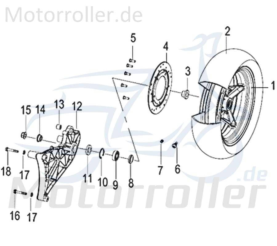 Reifen 140/60-14 E11 75R001252 Kenda Motorroller 750446