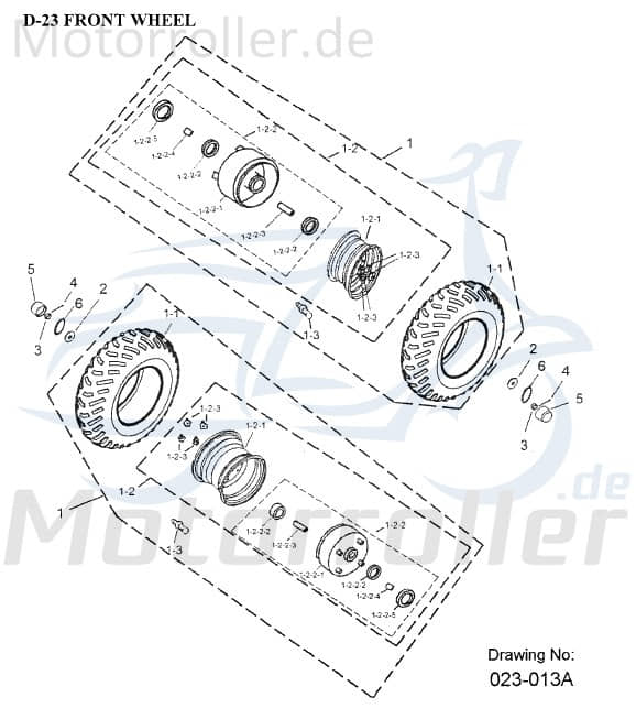 Aeon Overland 180 Bremstrommel 180ccm 4Takt K45008-156-002 Motorroller.de Bremsgehäuse Bremstrommelgehäuse Quad ATV Cobra 180 RS II UTV Ersatzteil