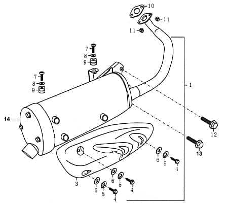 Auspuffdichtung Dichtung-Schalldämpfer 81307