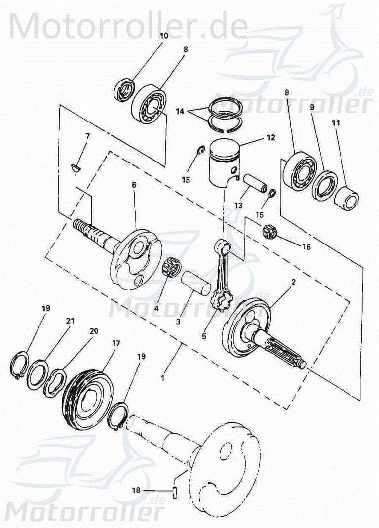 Adly Kolbenring 40x1,14mm Kompressionsring Quad 50ccm 2Takt Motorroller.de Kolben-Ring Verdichtungsring Kompressions-Ring Verdichtungs-Ring ATV UTV