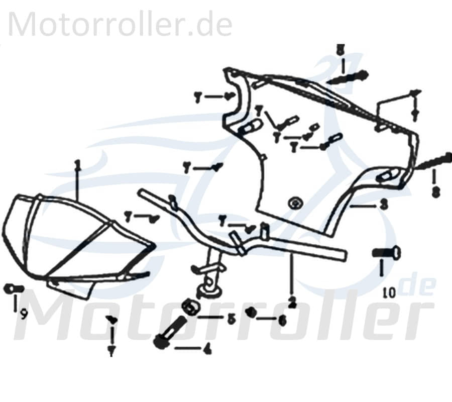 Kreidler e-Florett 3.0 Lenker 733501 Motorroller.de Lenkstange Lenkung Elektroroller E-Roller E-Scooter